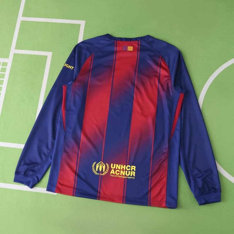 25/26 season FC Barcelona / Barça home Long sleeved Fan version