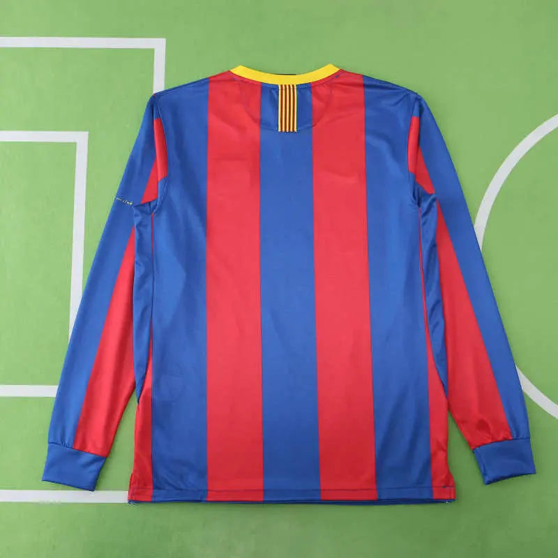 1011 season FC Barcelona / Barça home Long sleeved retro Fan version Football Frenzy Shop