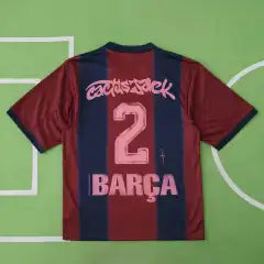 TRAVIS SCOTT X FC BARCELONA RETRO 2000/01 HOME SKELETON JERSEY