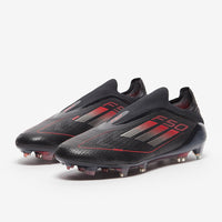 adidas F50 Elite Laceless Firm Ground - Black/Iron Met./Lucid Red - Adult Boots