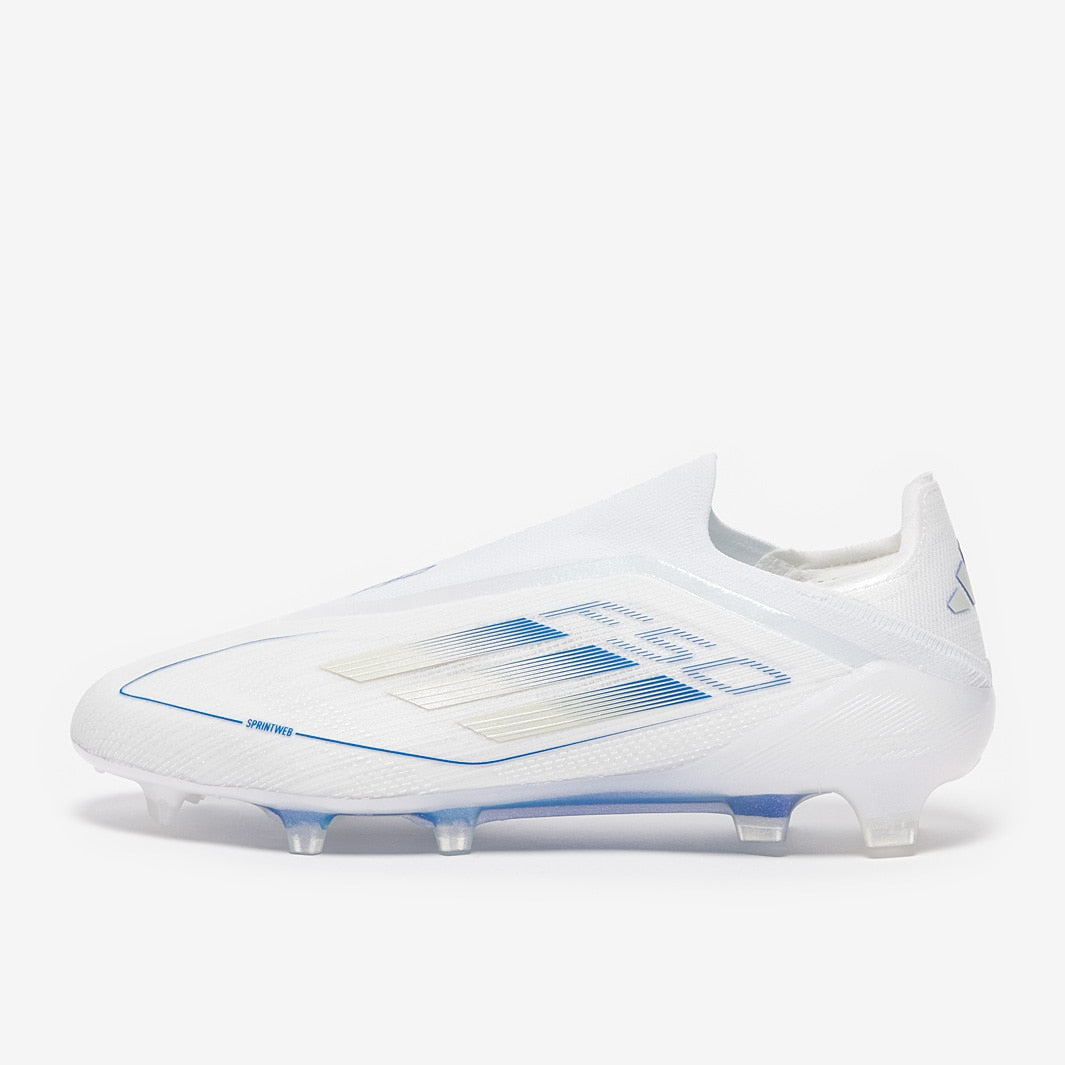 adidas F50 Elite Laceless Firm Ground - White/Pearl Met./White - Adult Boots