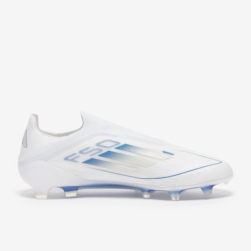 adidas F50 Elite Laceless Firm Ground - White/Pearl Met./White - Adult Boots