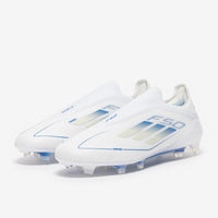 adidas F50 Elite Laceless Firm Ground - White/Pearl Met./White - Adult Boots