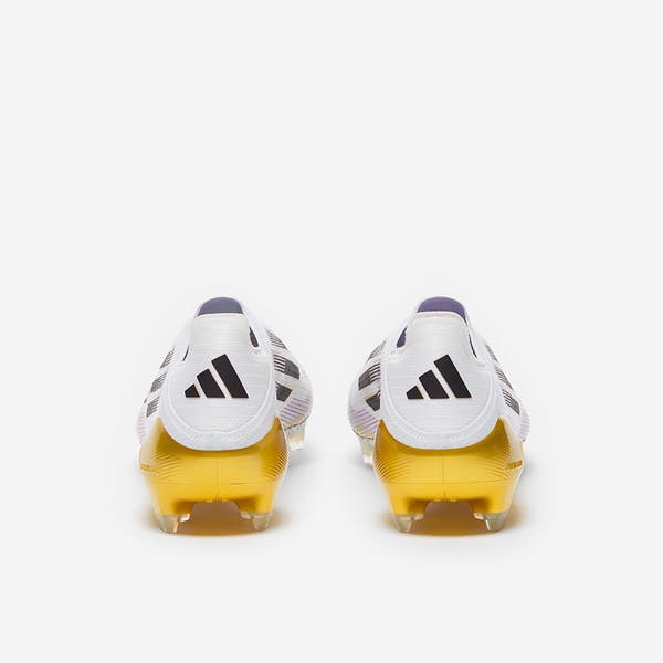 adidas F50 Elite Laceless Firm Ground - White/Core Black/Met Gold - Adult Boots