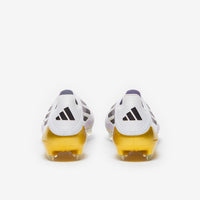 adidas F50 Elite Laceless Firm Ground - White/Core Black/Met Gold - Adult Boots