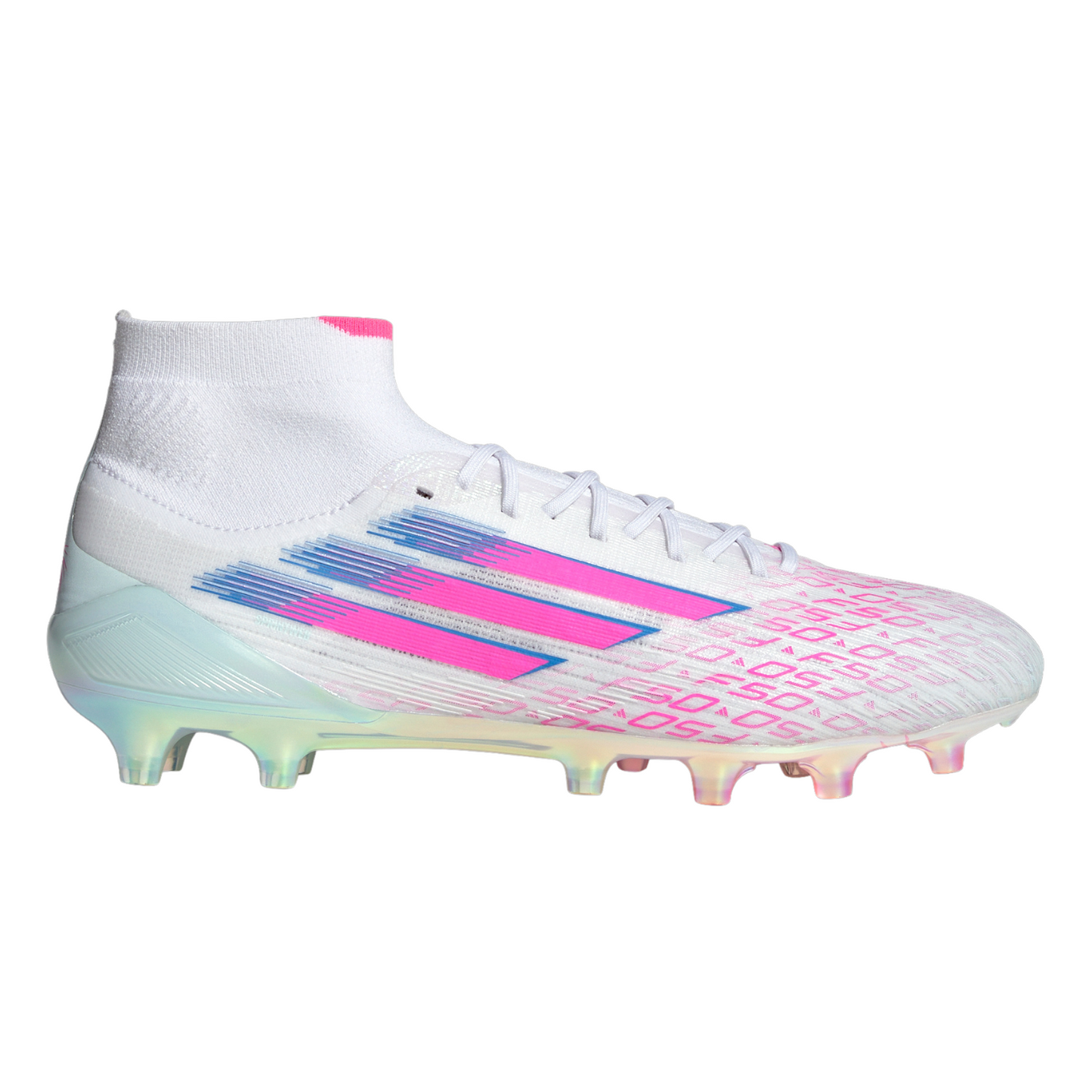F50 Sparkfusion Elite Mid FG - Cloud White/Lucid Pink/Cloud White