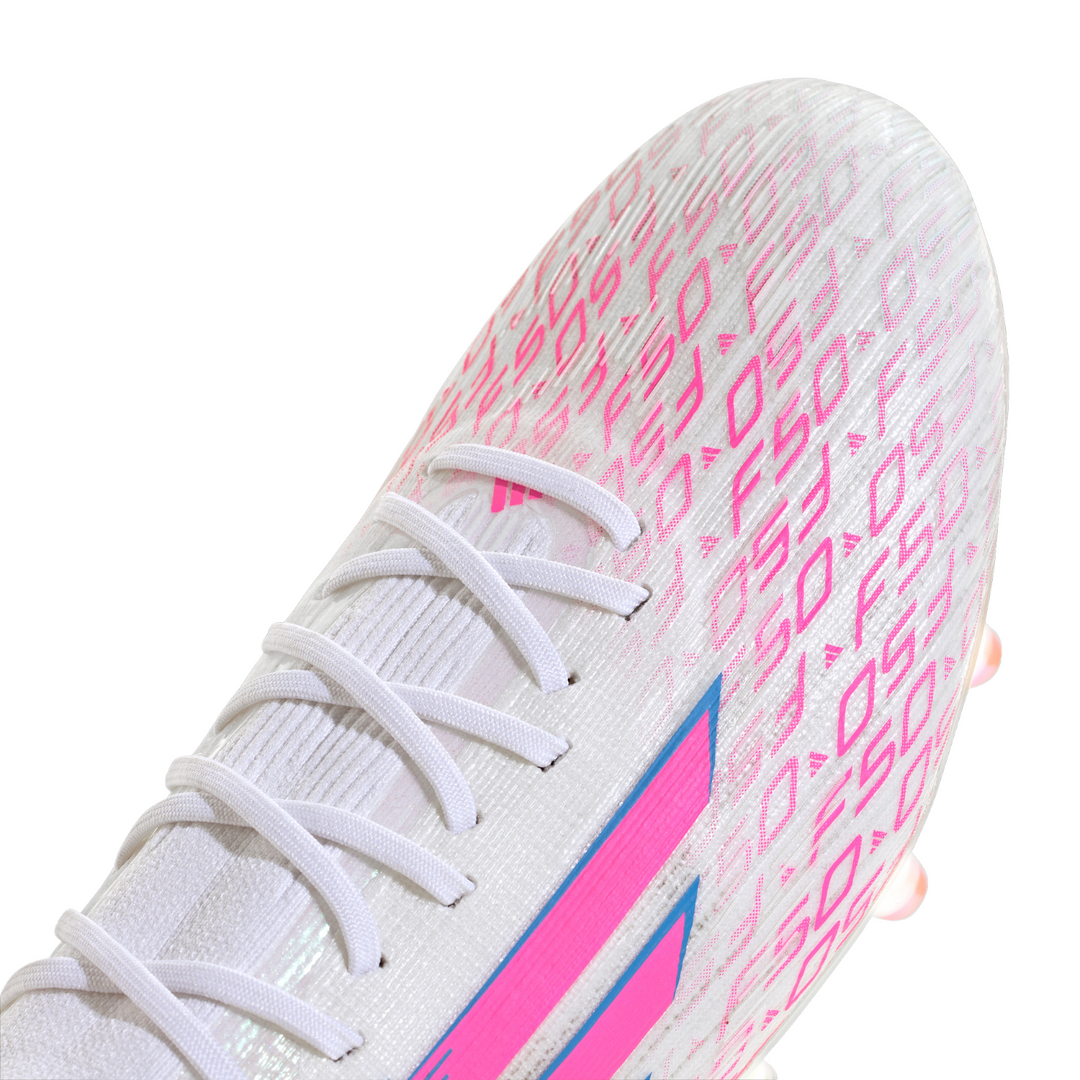 F50 Sparkfusion Elite Mid FG - Cloud White/Lucid Pink/Cloud White