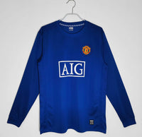 08/09 Manchester United third Long sleeved Retro  Fan version