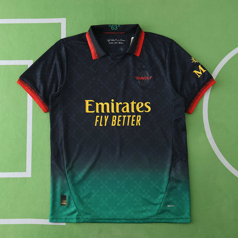 24/25 season A.C. Milan x OFF-WHITE Fan version