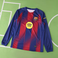 25/26 season FC Barcelona / Barça home Long sleeved Fan version