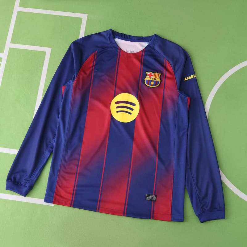 25/26 season FC Barcelona / Barça home Long sleeved Fan version