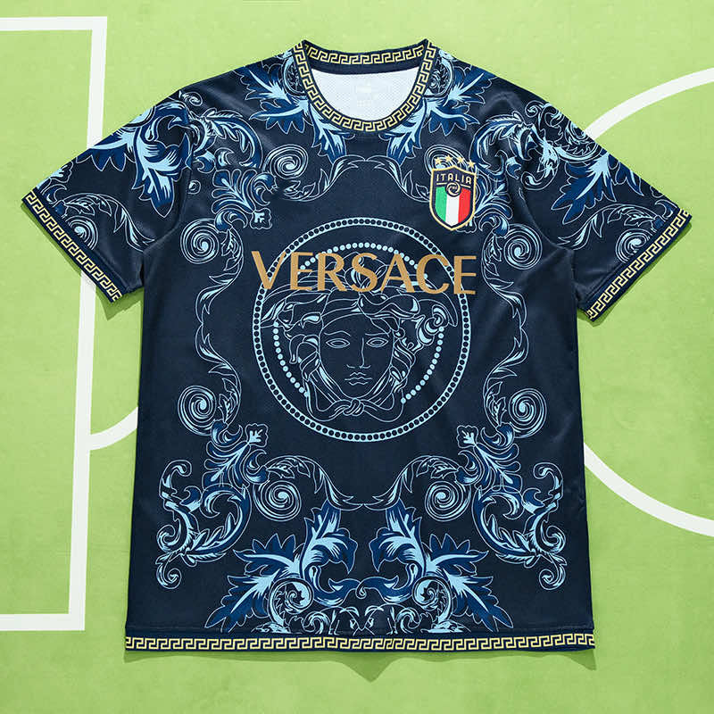 23/24 Italy Blue Versace special edition Fan version