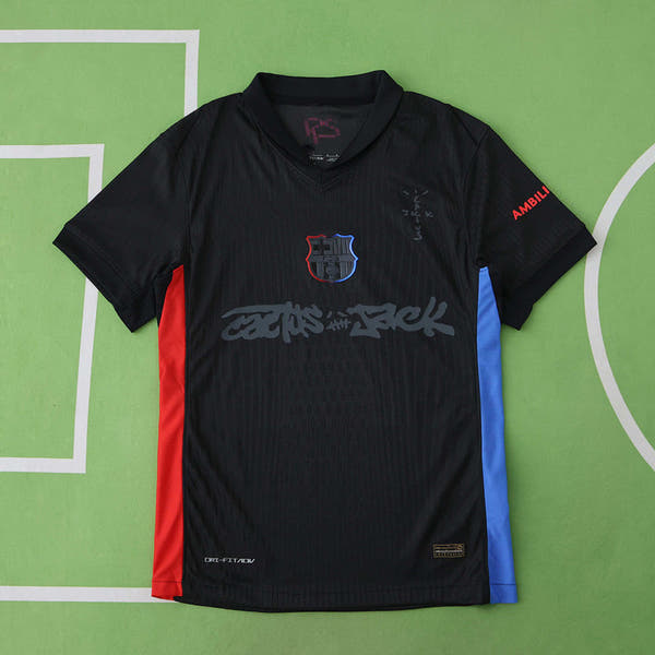 Limited Edition FC BARCELONA X TRAVIS SCOTT jersey. FC Barcelona 24/25 away Player version